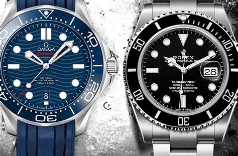 omega seamaster rolex submariner comparison|tag heuer vs omega rolex.